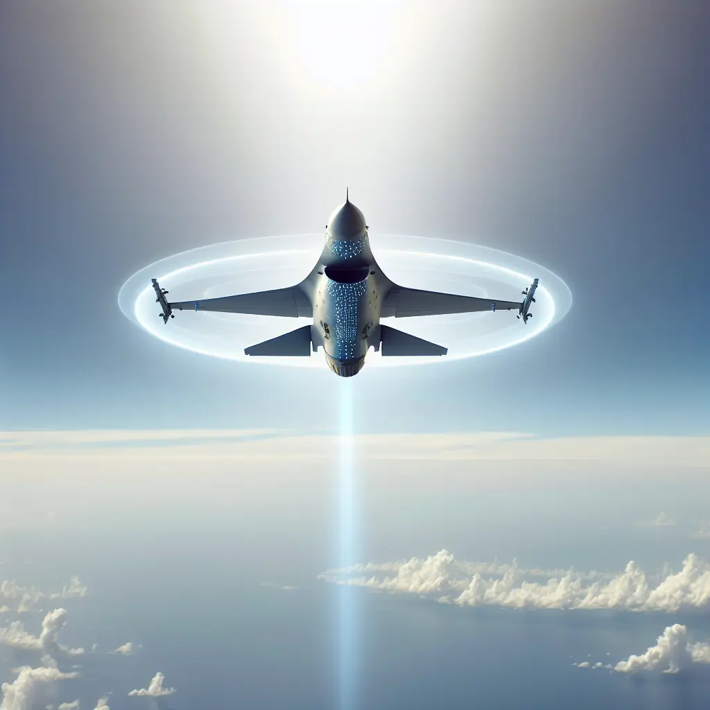 Autonomous F-16 Fighter Jet Soaring in the Sky